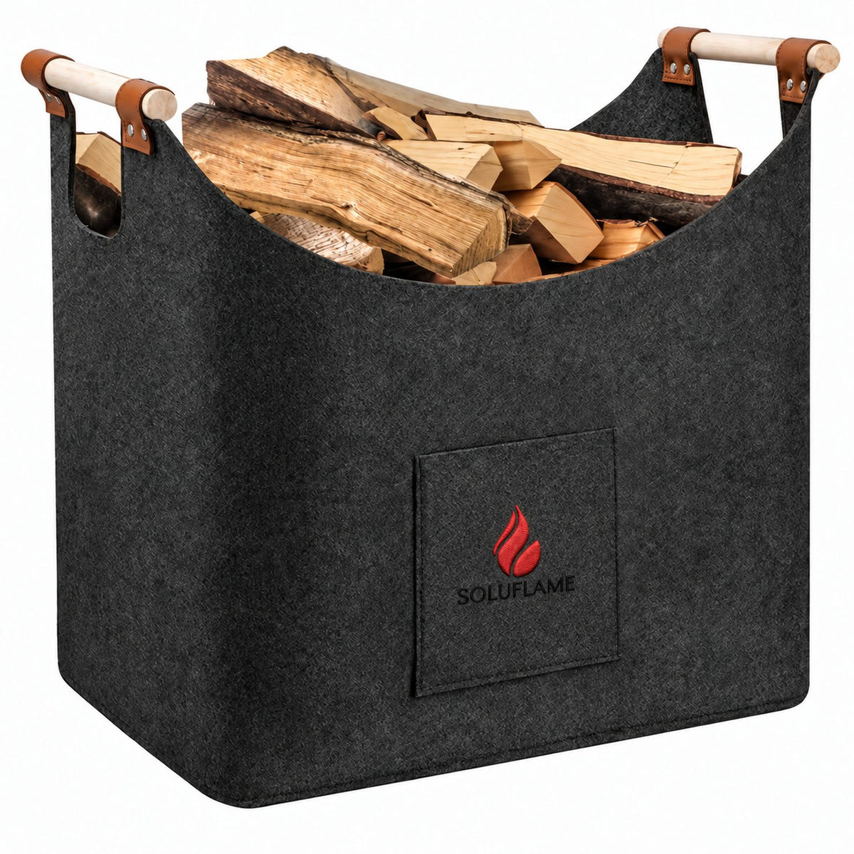 Houtmand Vilt 60 L – Antraciet – SOLUFLAME